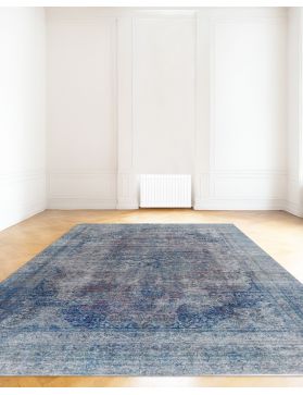 Persischer Vintage Teppich 345 x 257 blau