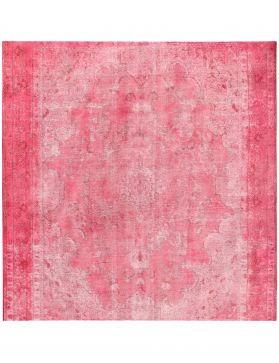 Quadrat  Vintage Teppich  rosa <br/>292 x 292 cm