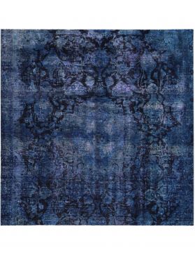 Quadrat Vintage Teppich  blau <br/>287 x 287 cm