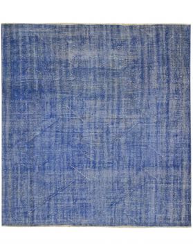 Quadrat Vintage Teppich  blau <br/>220 x 222 cm