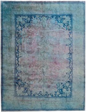 Vintage Teppich 378 X 303 blau