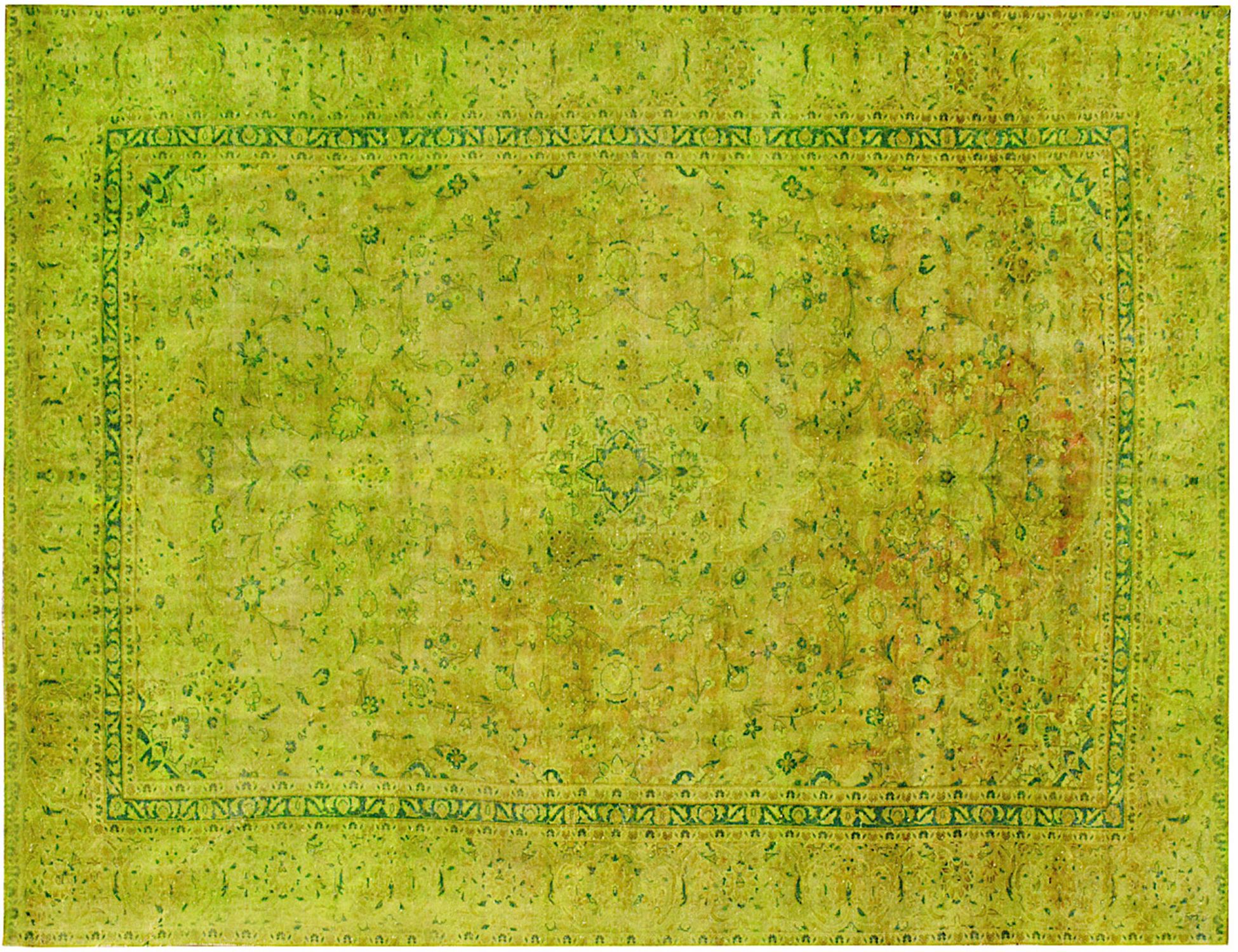 Alfombra vintage  verde <br/>366 x 263 cm