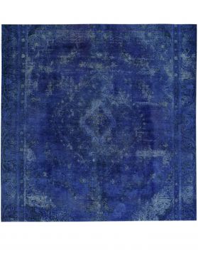 Quadrat Vintage Teppich  blau <br/>266 x 266 cm