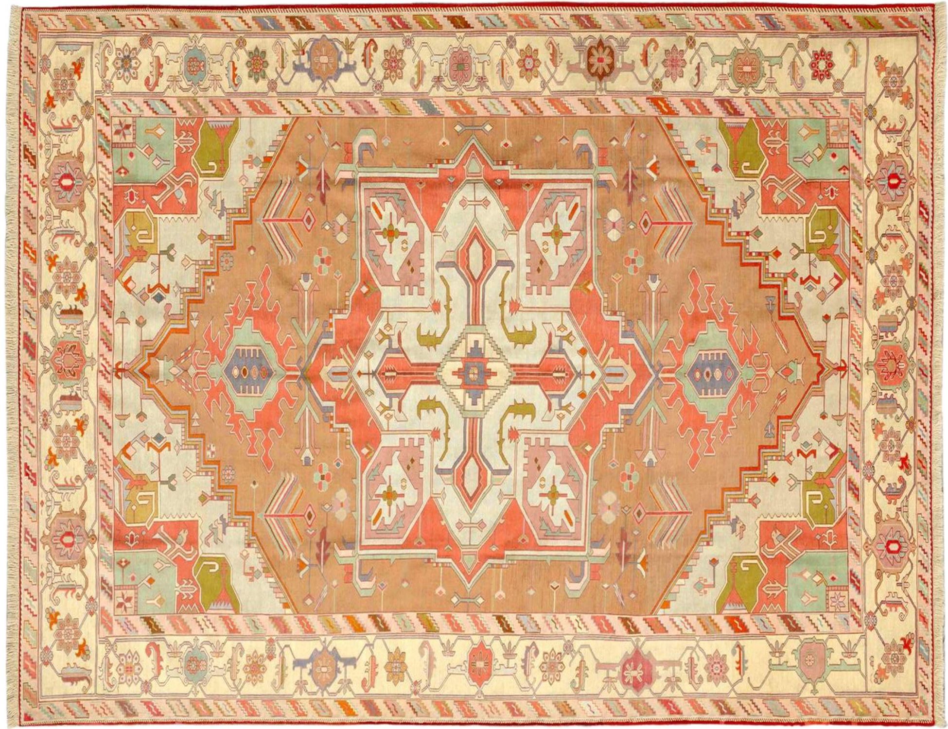 Persische Seide Kilim  gelb <br/>297 x 204 cm