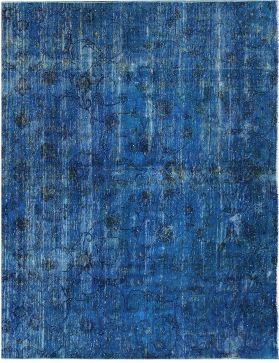 Quadrat Vintage Teppich  blau <br/>180 x 230 cm