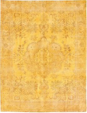 Tappeto vintage persiano  giallo <br/>395 x 290 cm