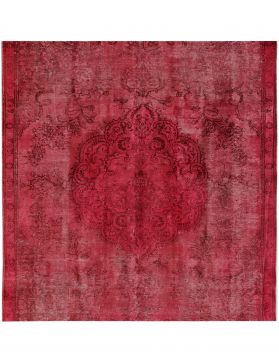 Quadrat  Vintage Teppich  rot <br/>196 x 196 cm