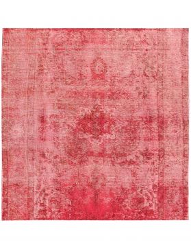 Quadrat  Vintage Teppich  rot <br/>200 x 200 cm