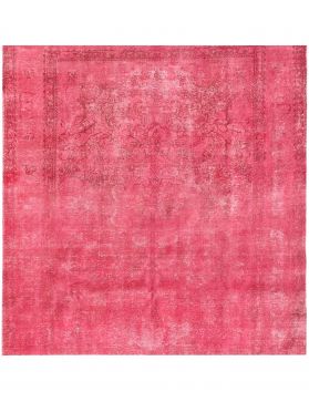 Quadrat  Vintage Teppich  rot <br/>250 x 250 cm