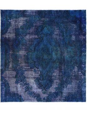 Quadrat Vintage Teppich  blau <br/>226 x 196 cm