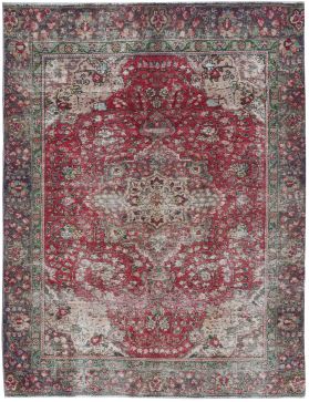 Retro Teppich  rot <br/>289 x 185 cm