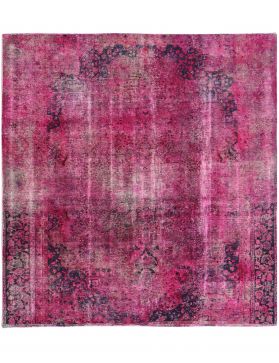 Quadrat Vintage Perserteppich  rosa <br/>266 x 266 cm