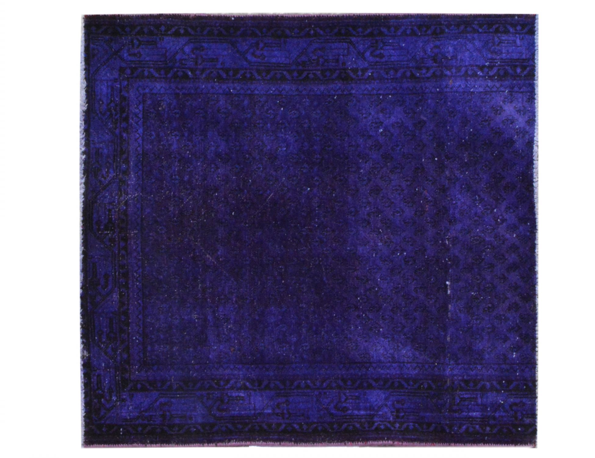 Alfombra vintage  azul <br/>122 x 108 cm