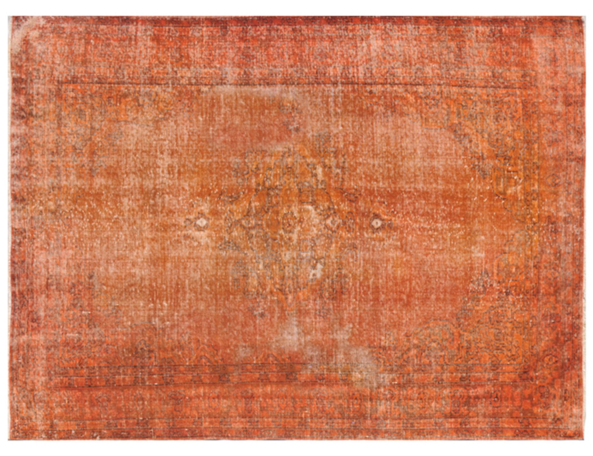 Alfombra vintage  naranja <br/>278 x 217 cm