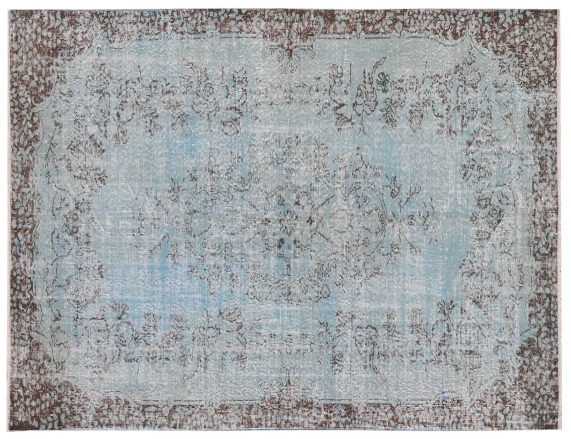 Alfombra vintage  azul <br/>263 x 168 cm