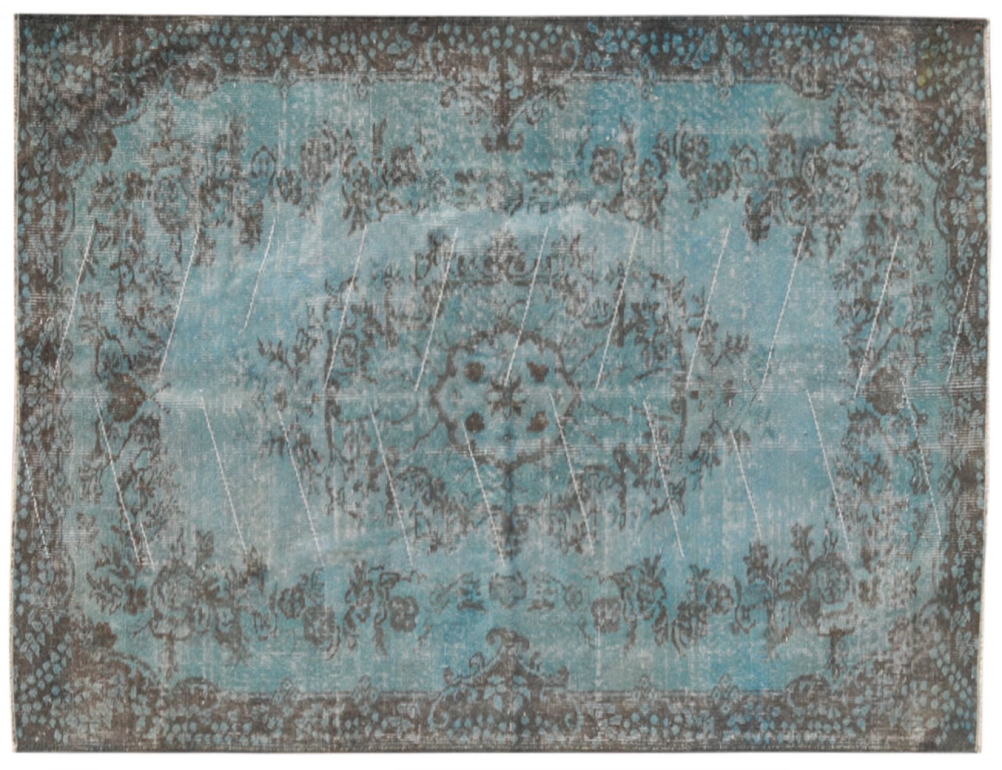 Alfombra vintage  azul <br/>207 x 121 cm