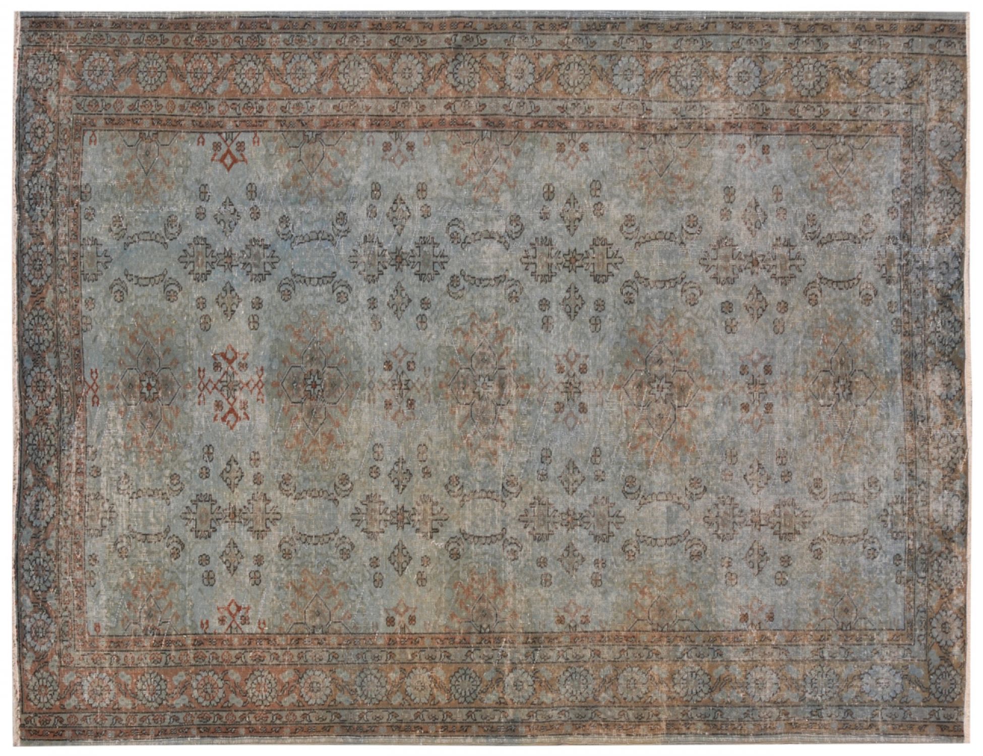 Tappeto Vintage  blu <br/>287 x 205 cm