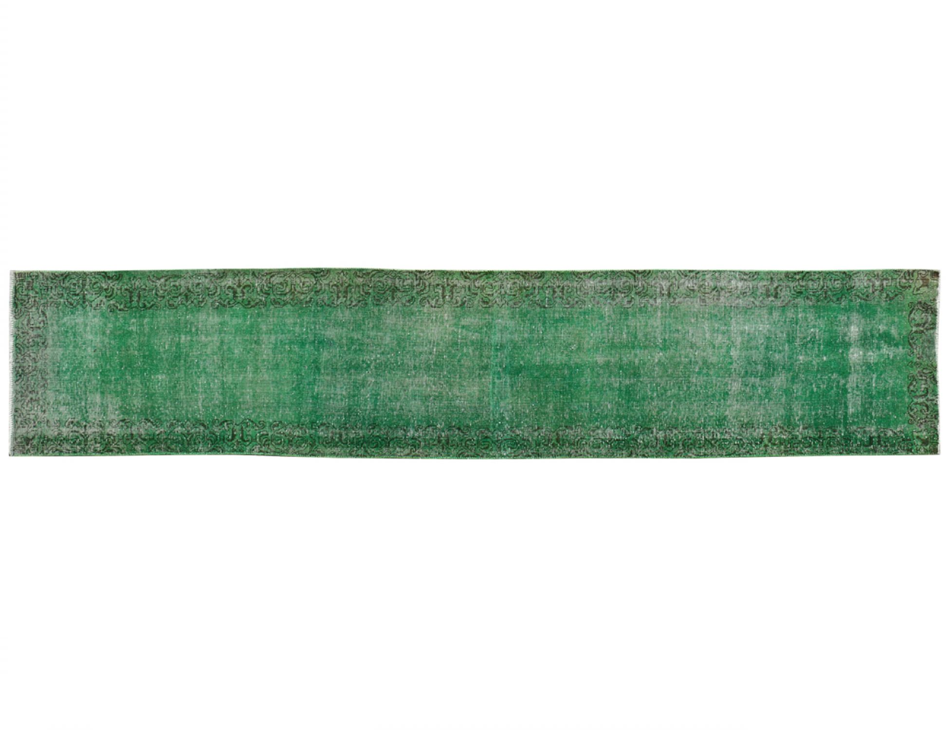 Alfombra vintage  verde <br/>404 x 78 cm