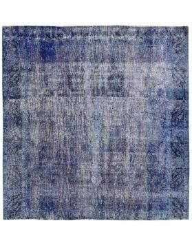 Quadrat Vintage Teppich  blau <br/>265 x 280 cm