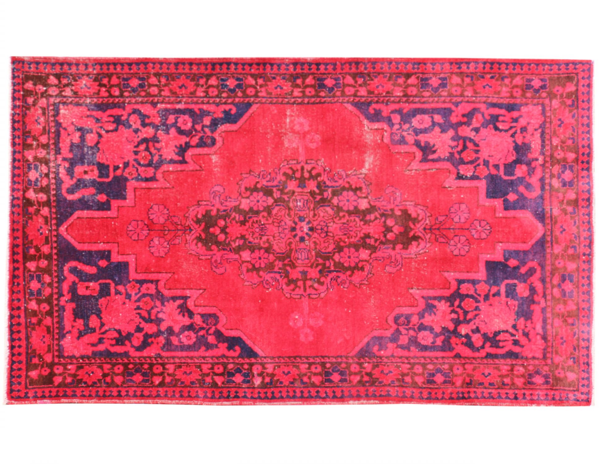 Vintage Tæppe  rød <br/>207 x 120 cm