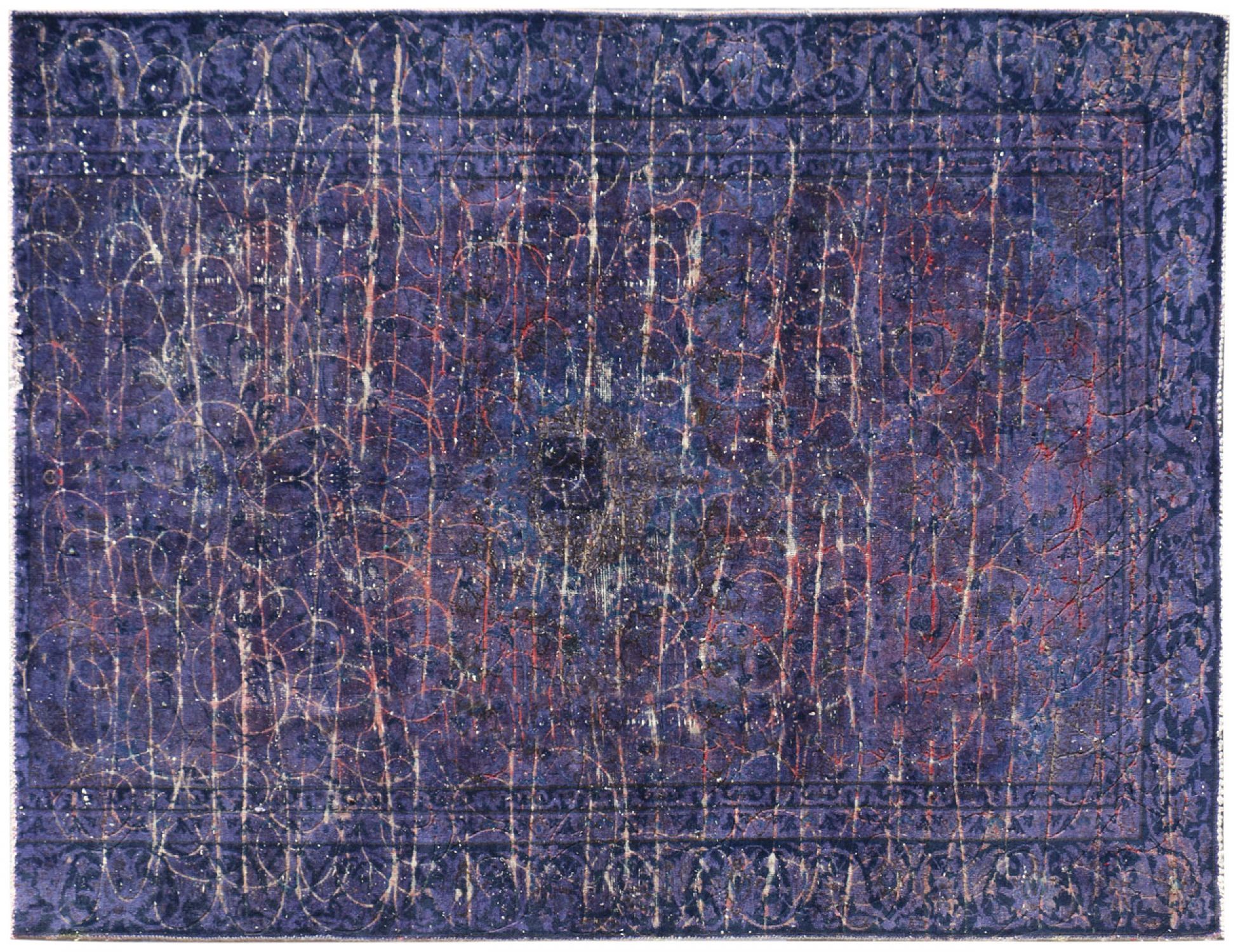 Alfombra vintage  azul <br/>231 x 172 cm