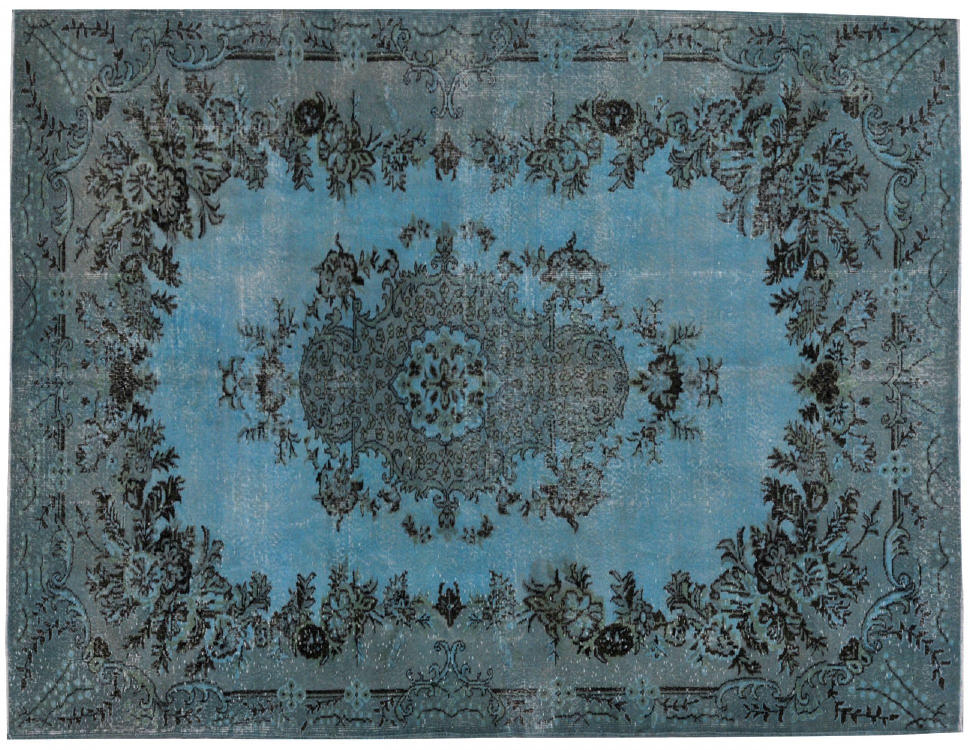 Tappeto Vintage  blu <br/>334 x 208 cm