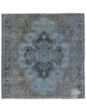 Quadrat Vintage Teppich  blau <br/>221 x 180 cm