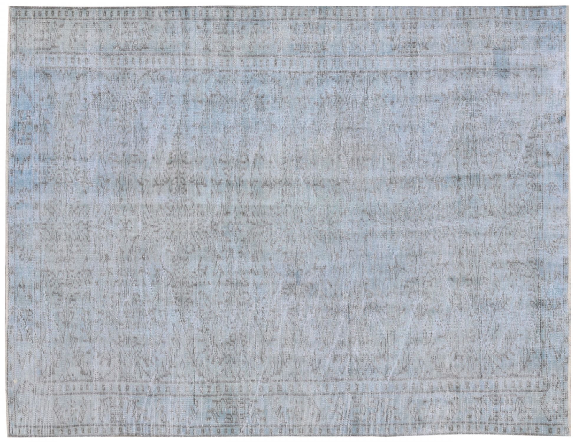 Alfombra vintage  azul <br/>254 x 148 cm