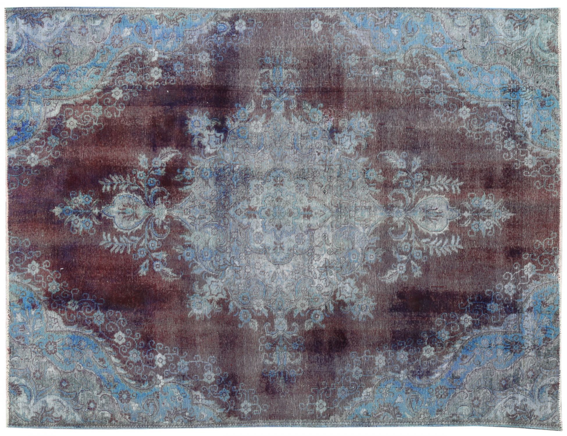 Alfombra vintage  azul <br/>303 x 221 cm