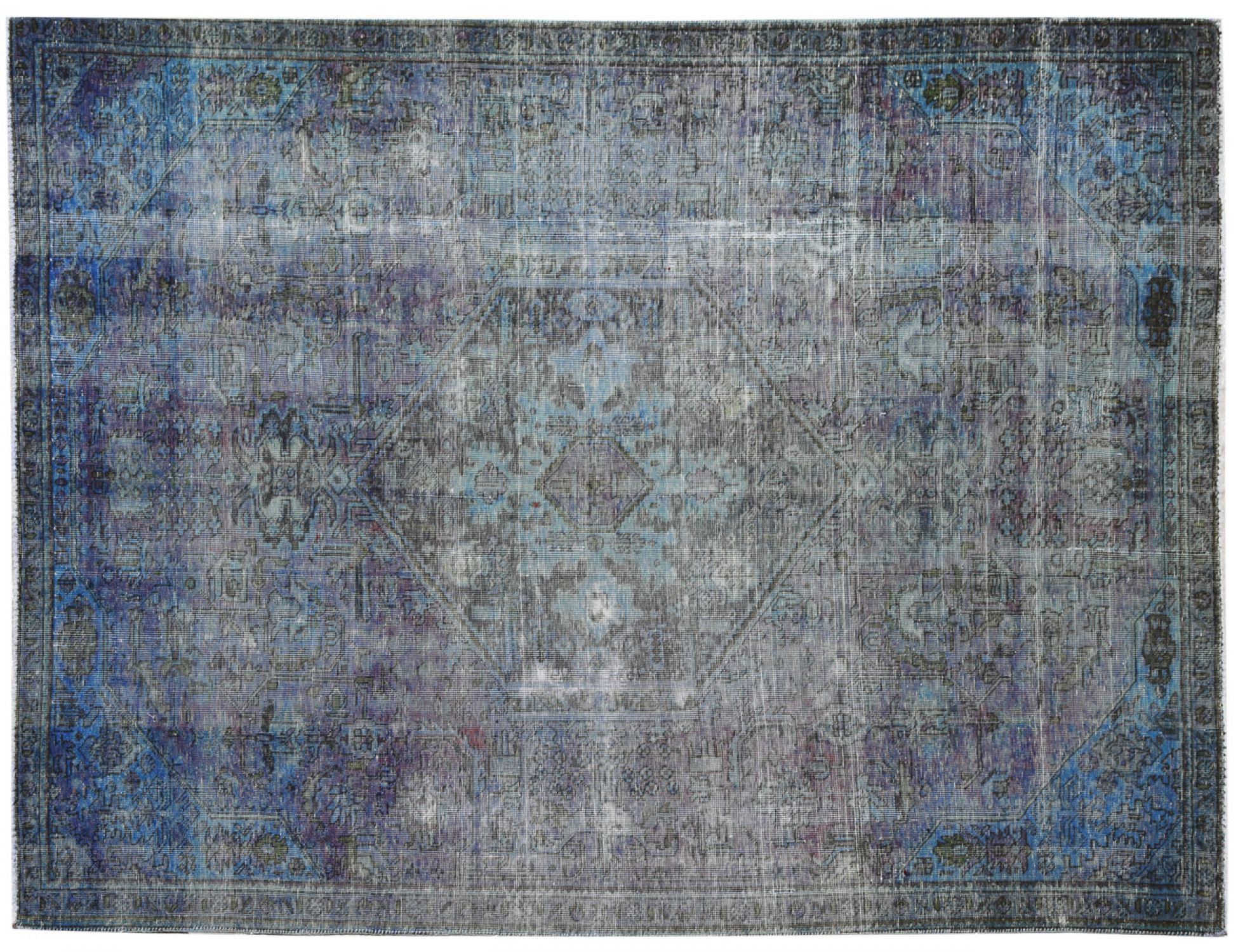 Alfombra vintage  azul <br/>280 x 188 cm