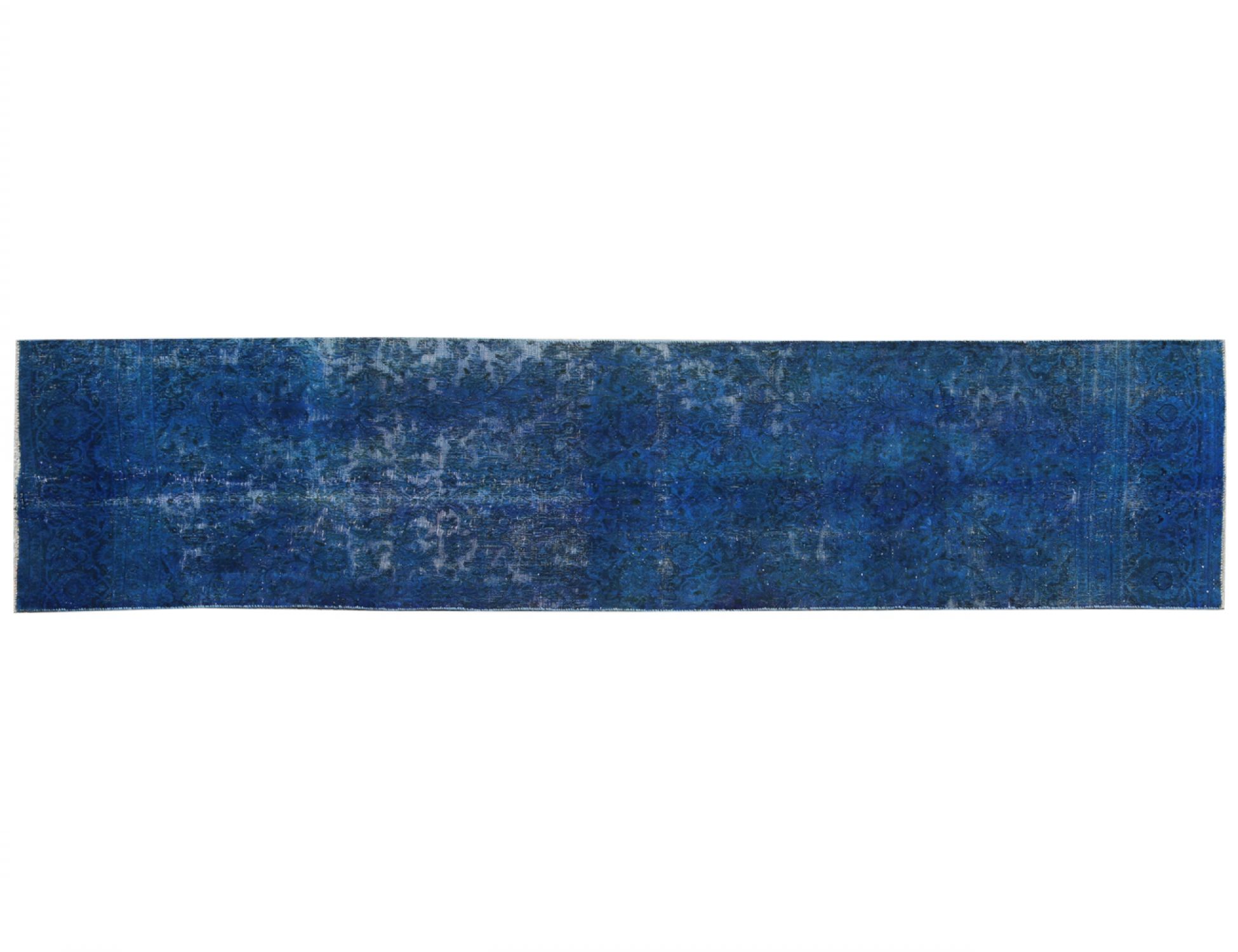 Alfombra vintage  azul <br/>370 x 85 cm