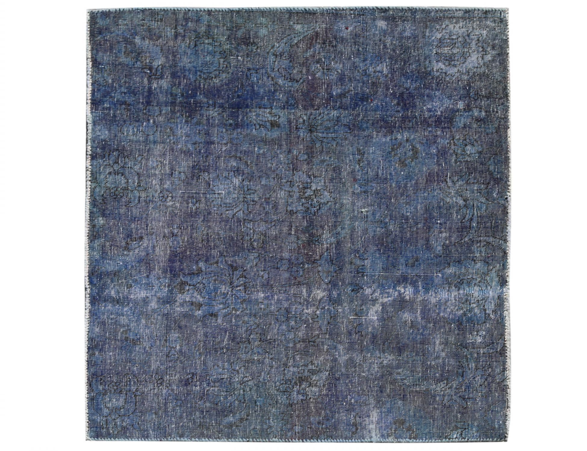 Alfombra vintage  azul <br/>118 x 144 cm