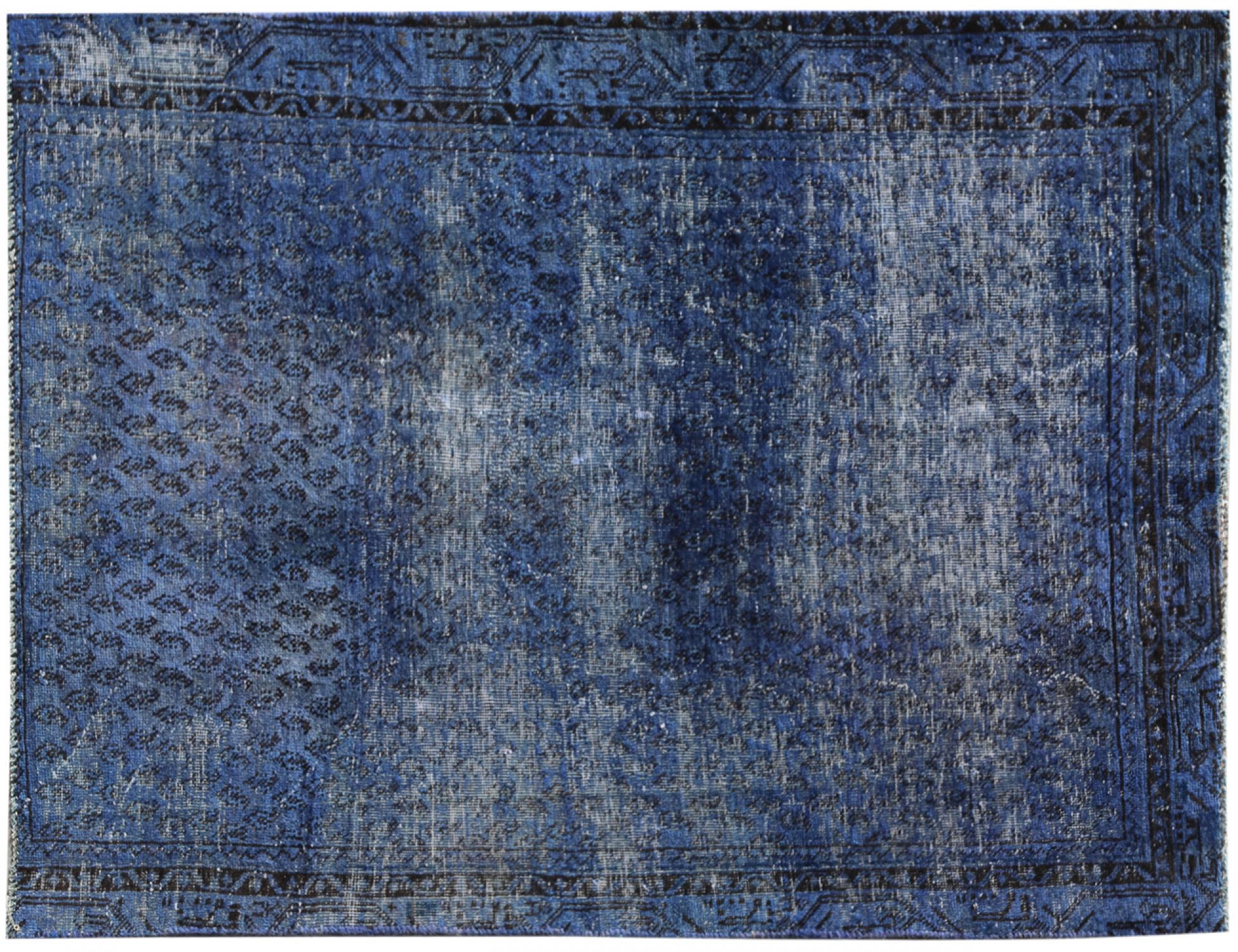 Alfombra vintage  azul <br/>185 x 116 cm