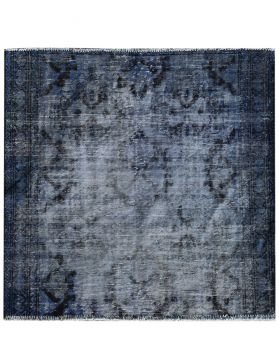 Quadrat Vintage Teppich  blau <br/>125 x 112 cm