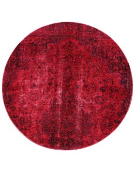 Rund Vintage Teppich rund  rot <br/>220 x 220 cm