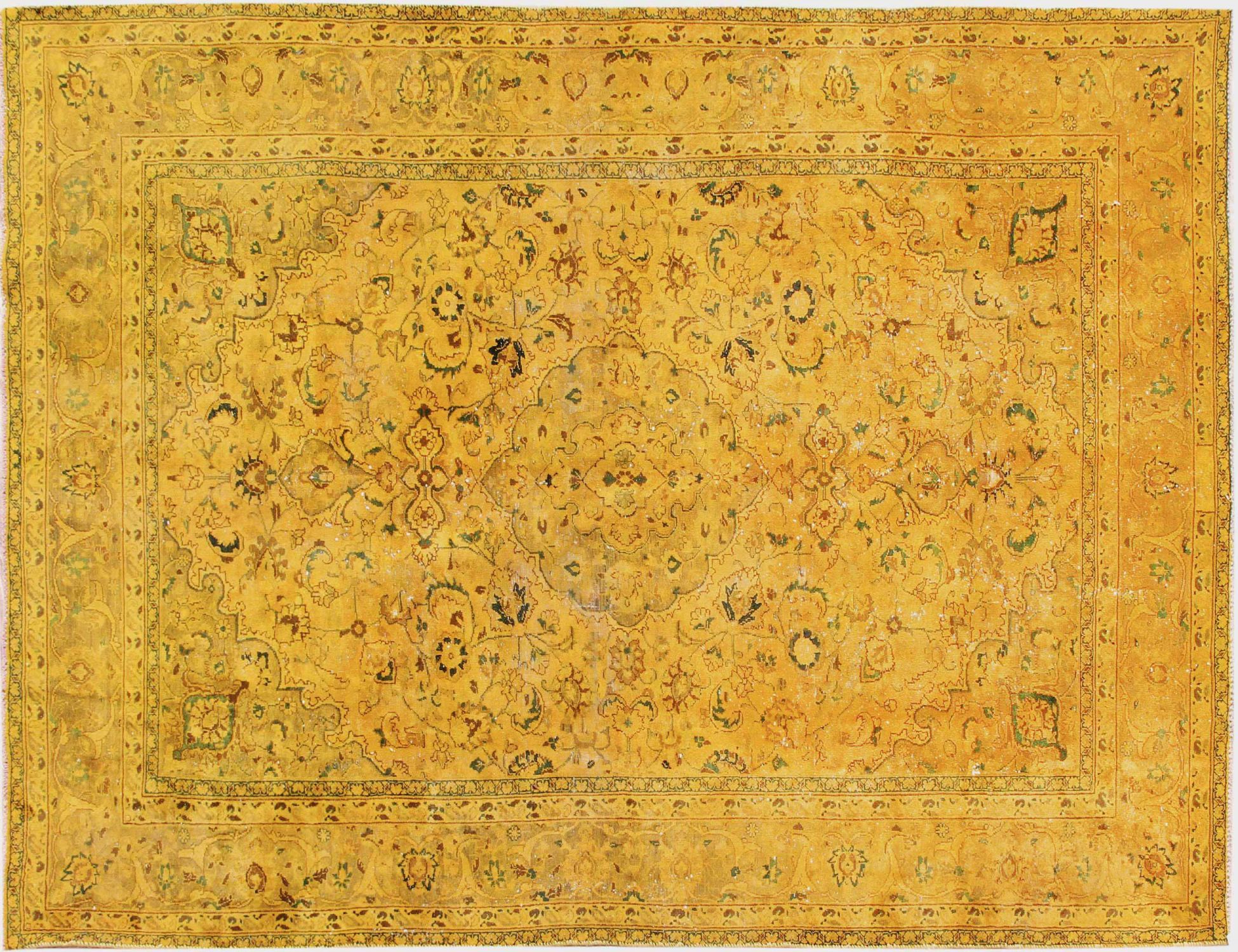 Persisk Vintagetæppe  gul <br/>288 x 193 cm