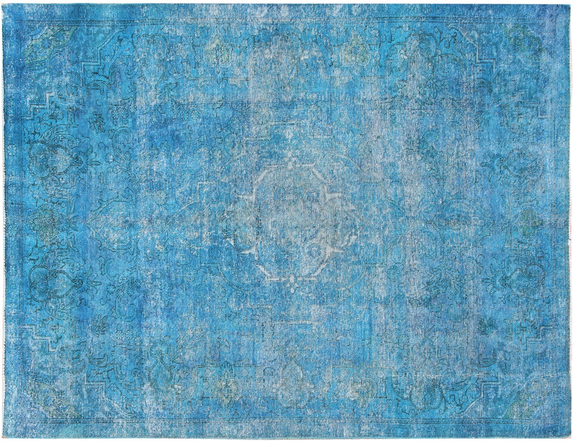 Tapis persan vintage  bleu <br/>280 x 177 cm