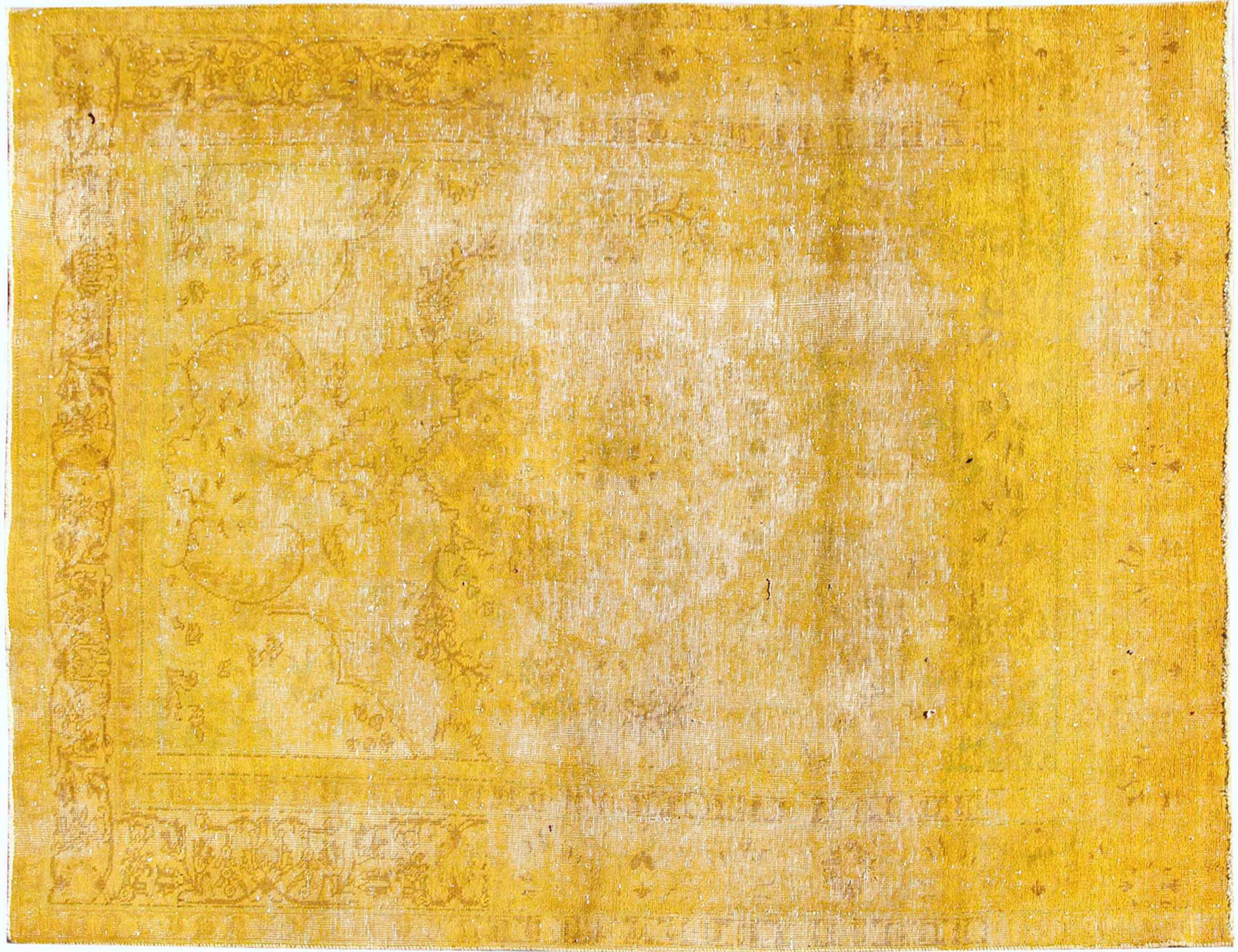 Tappeto vintage persiano  giallo <br/>307 x 198 cm