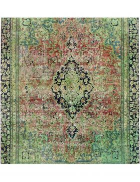 Tappeto vintage persiano  verde <br/>258 x 258 cm