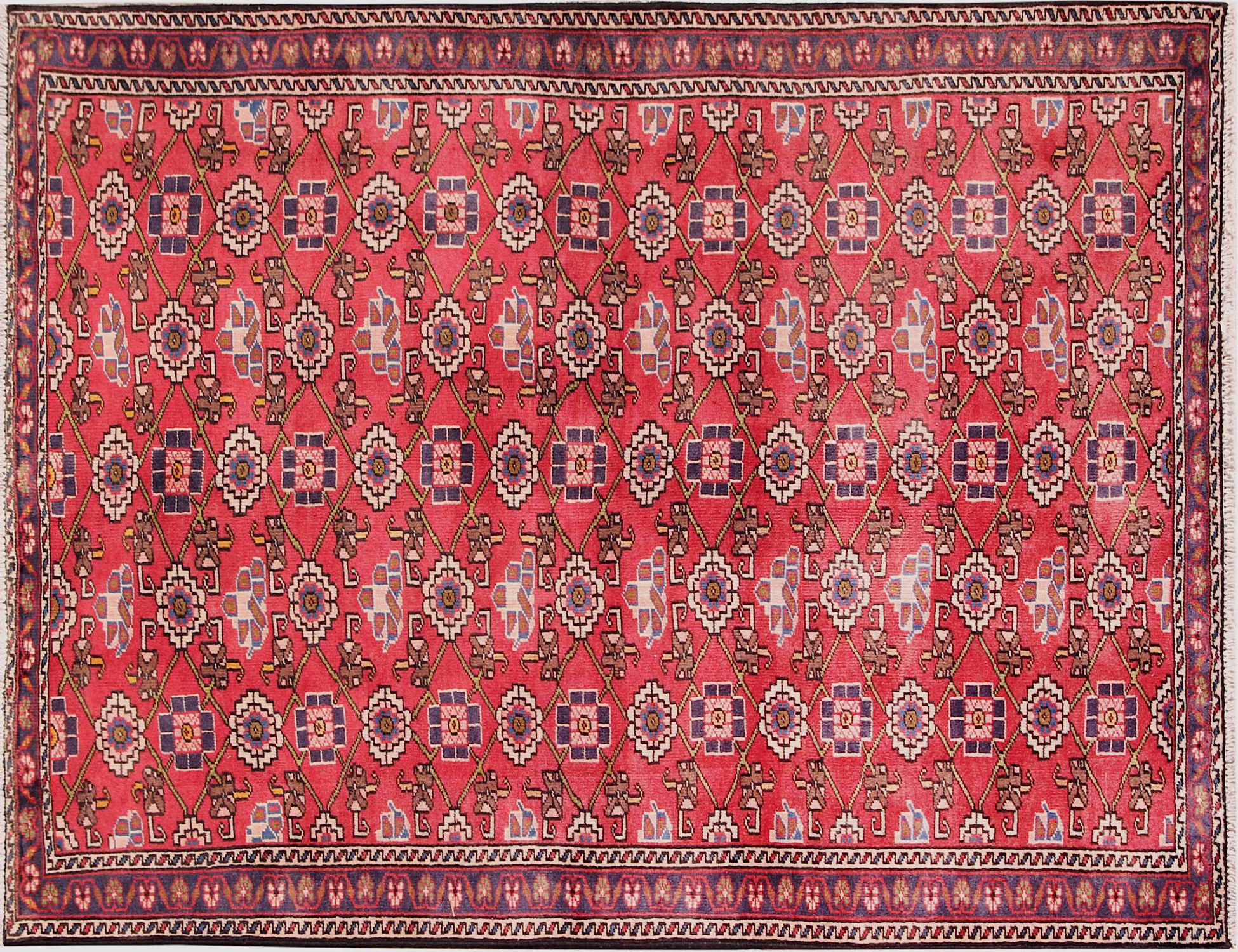 Hamadan Tappeto  rosso <br/>199 x 128 cm