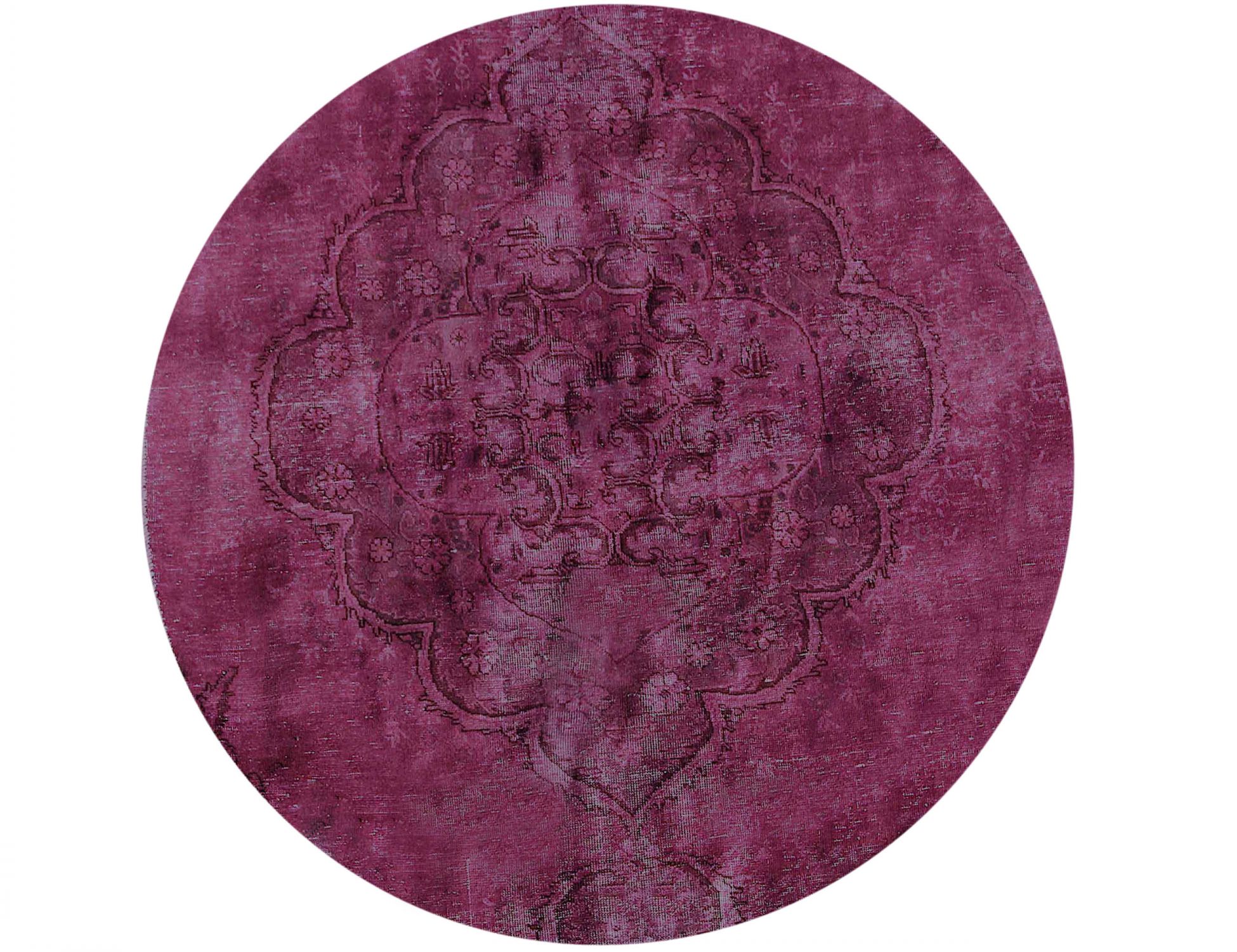 Round  Vintage Carpet  purple  <br/>193 x 193 cm