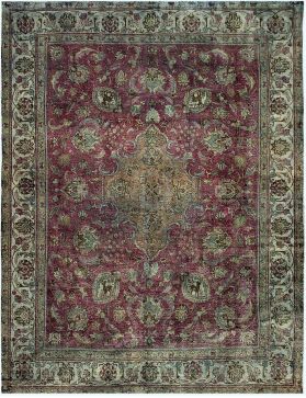 Tappeto vintage persiano  verde <br/>382 x 283 cm