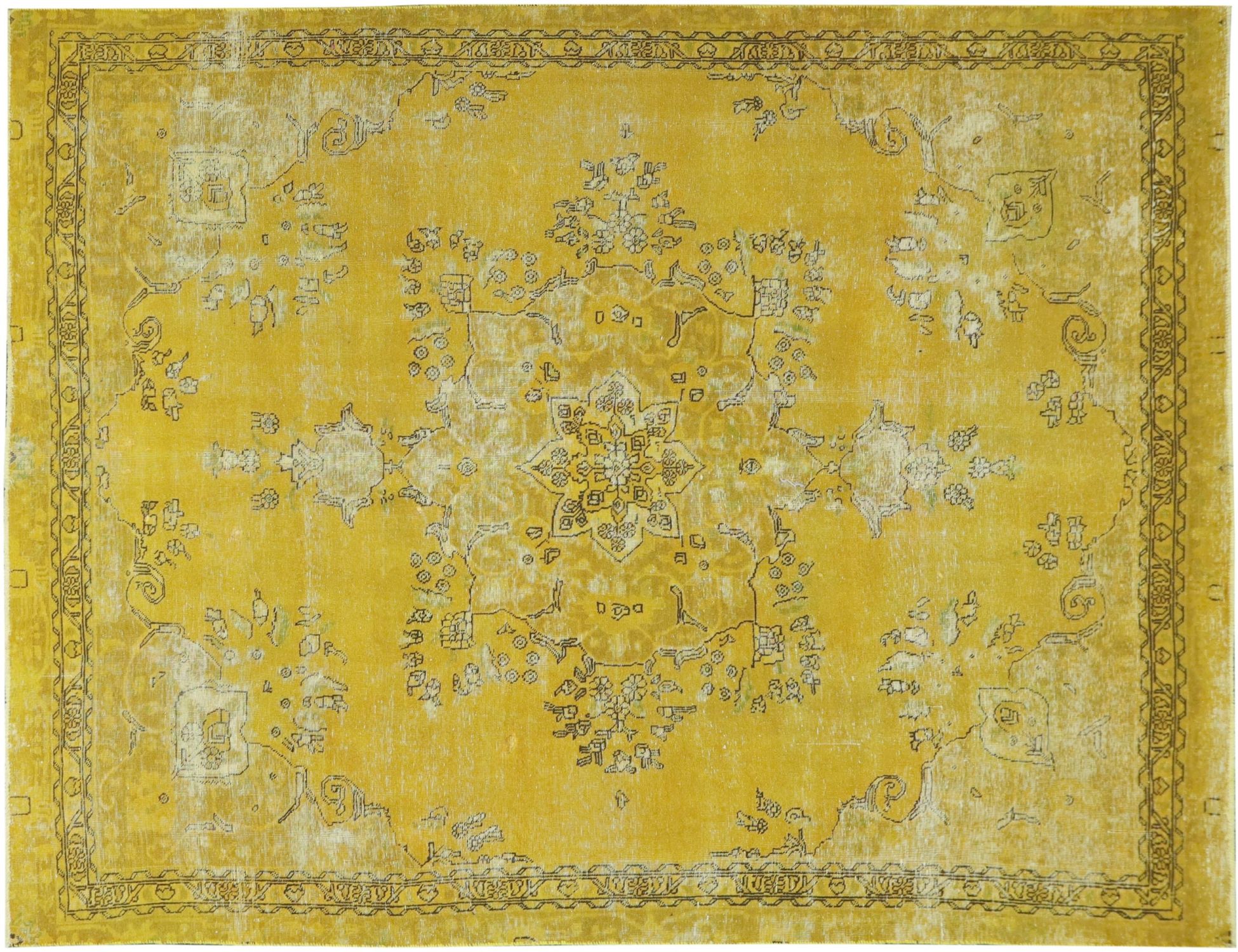 Alfombra persa vintage  amarillo <br/>335 x 240 cm