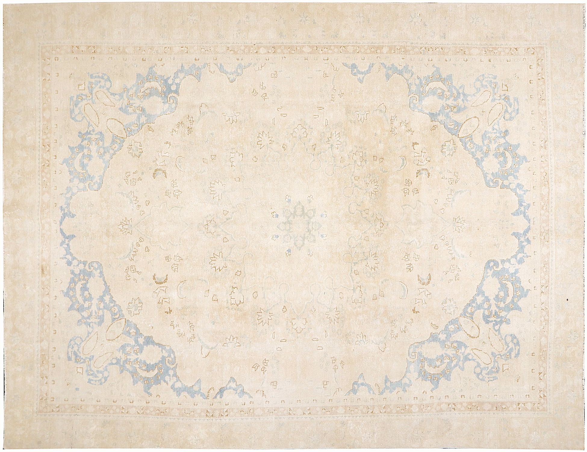 Persischer Vintage Teppich  beige <br/>346 x 260 cm