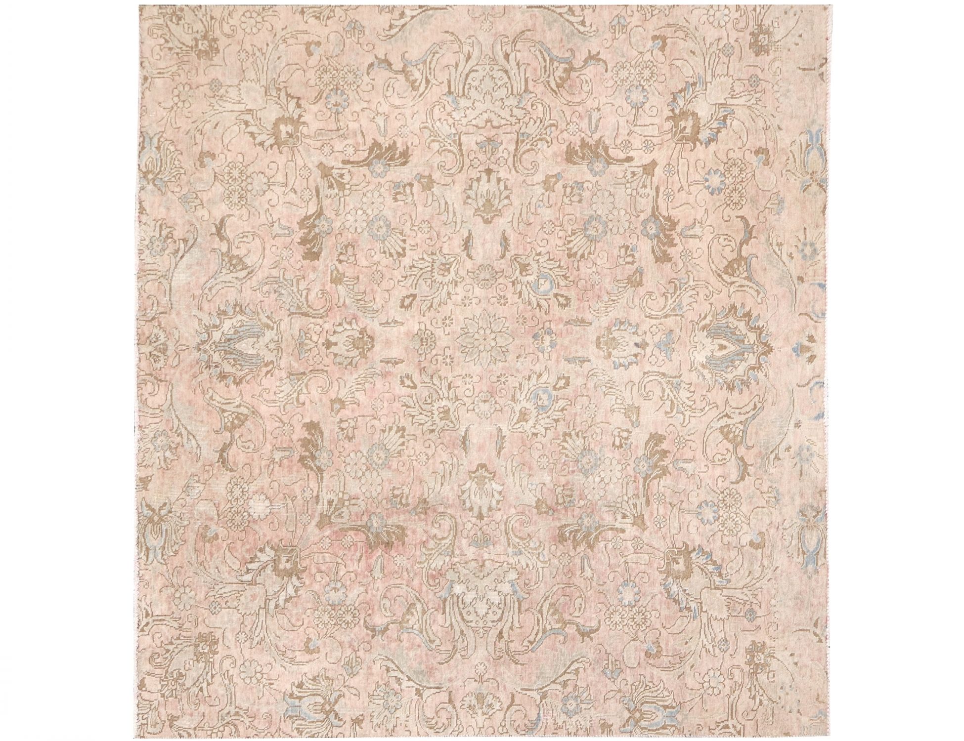 Quadrat  Vintage Teppich  beige <br/>200 x 187 cm