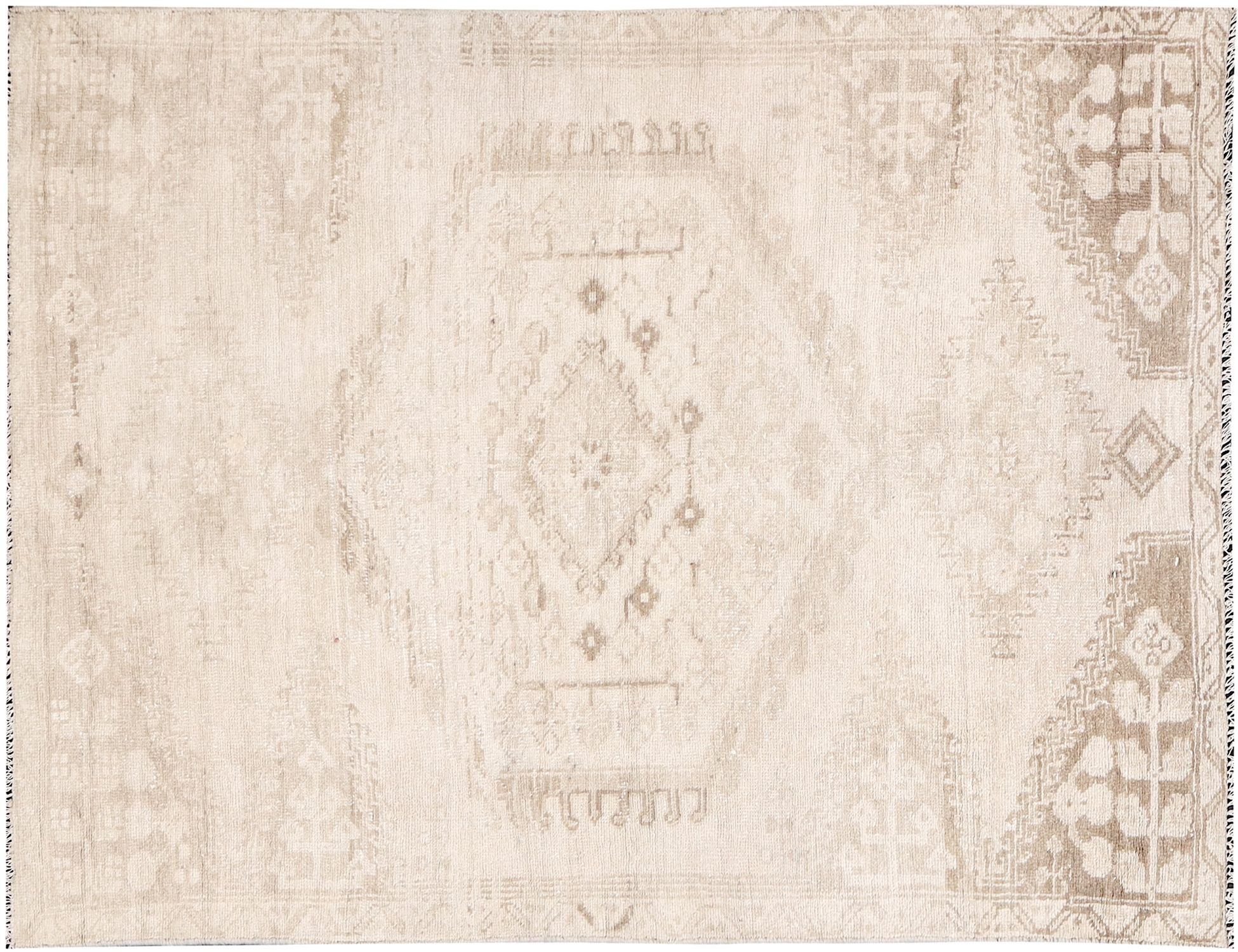 Persischer Vintage Teppich  beige <br/>186 x 120 cm