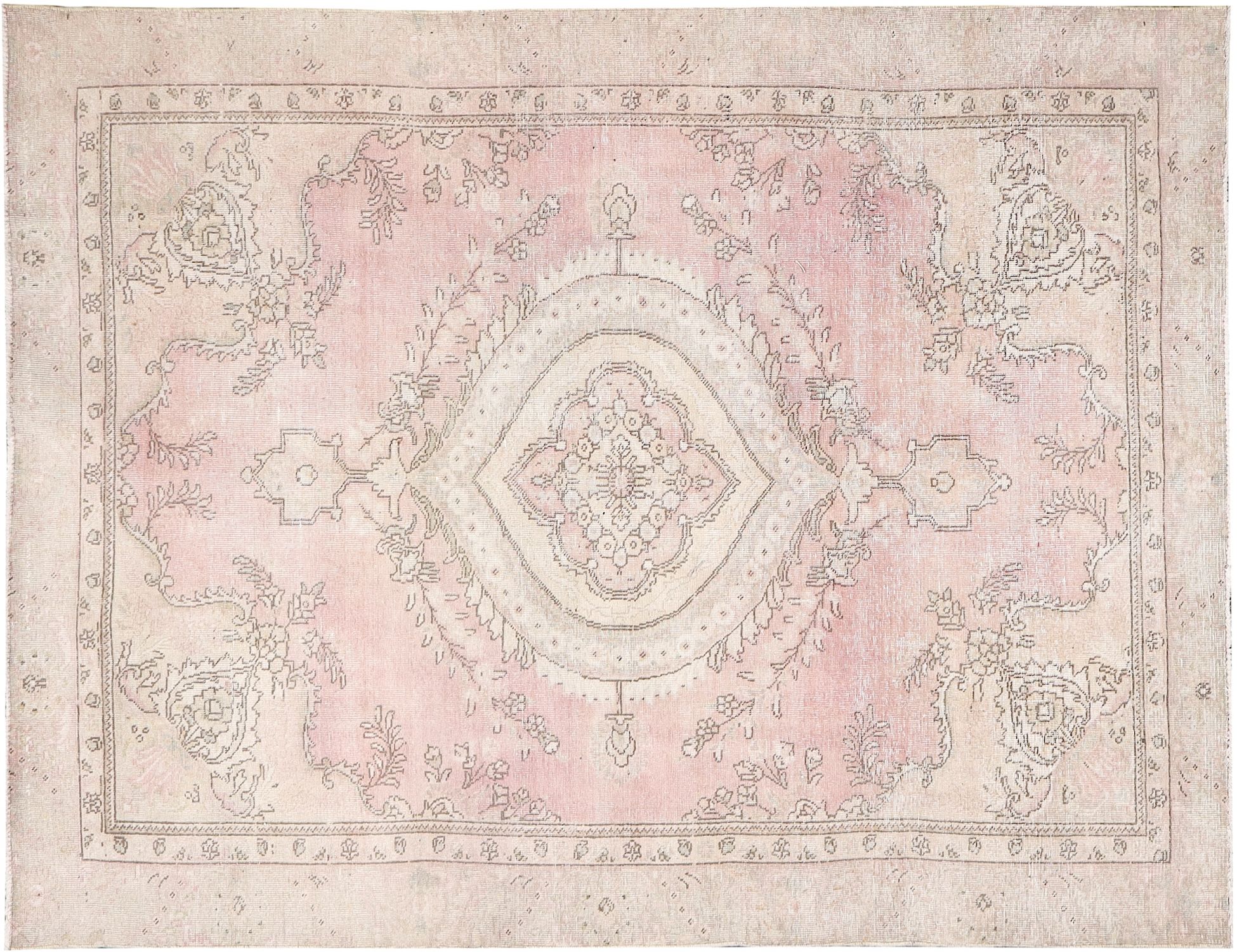 Persian Vintage Carpet  beige  <br/>285 x 185 cm