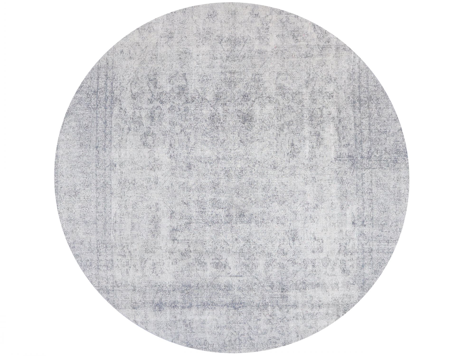 Round  Vintage Carpet  grey <br/>260 x 260 cm