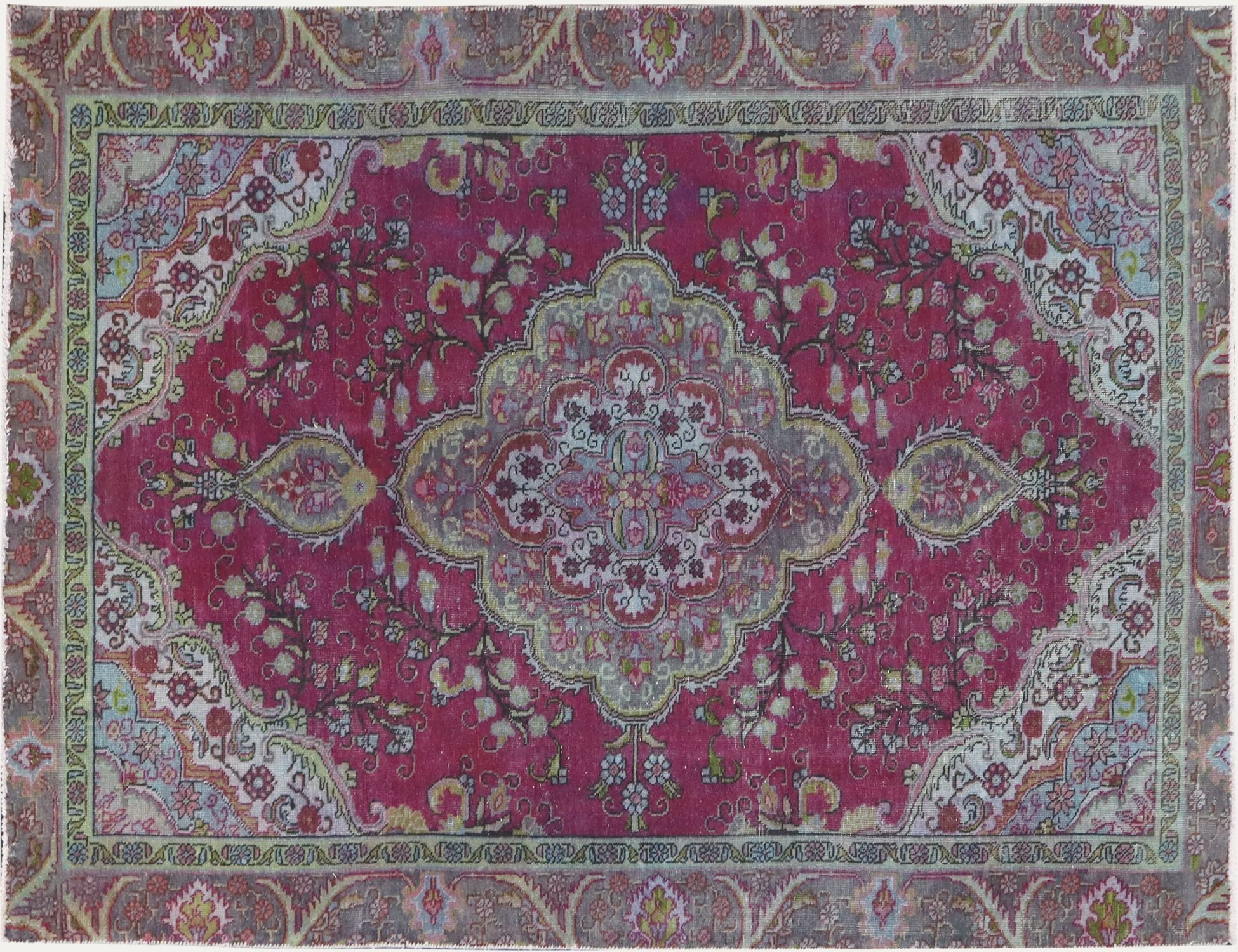 Tappeto vintage persiano  blu <br/>265 x 177 cm