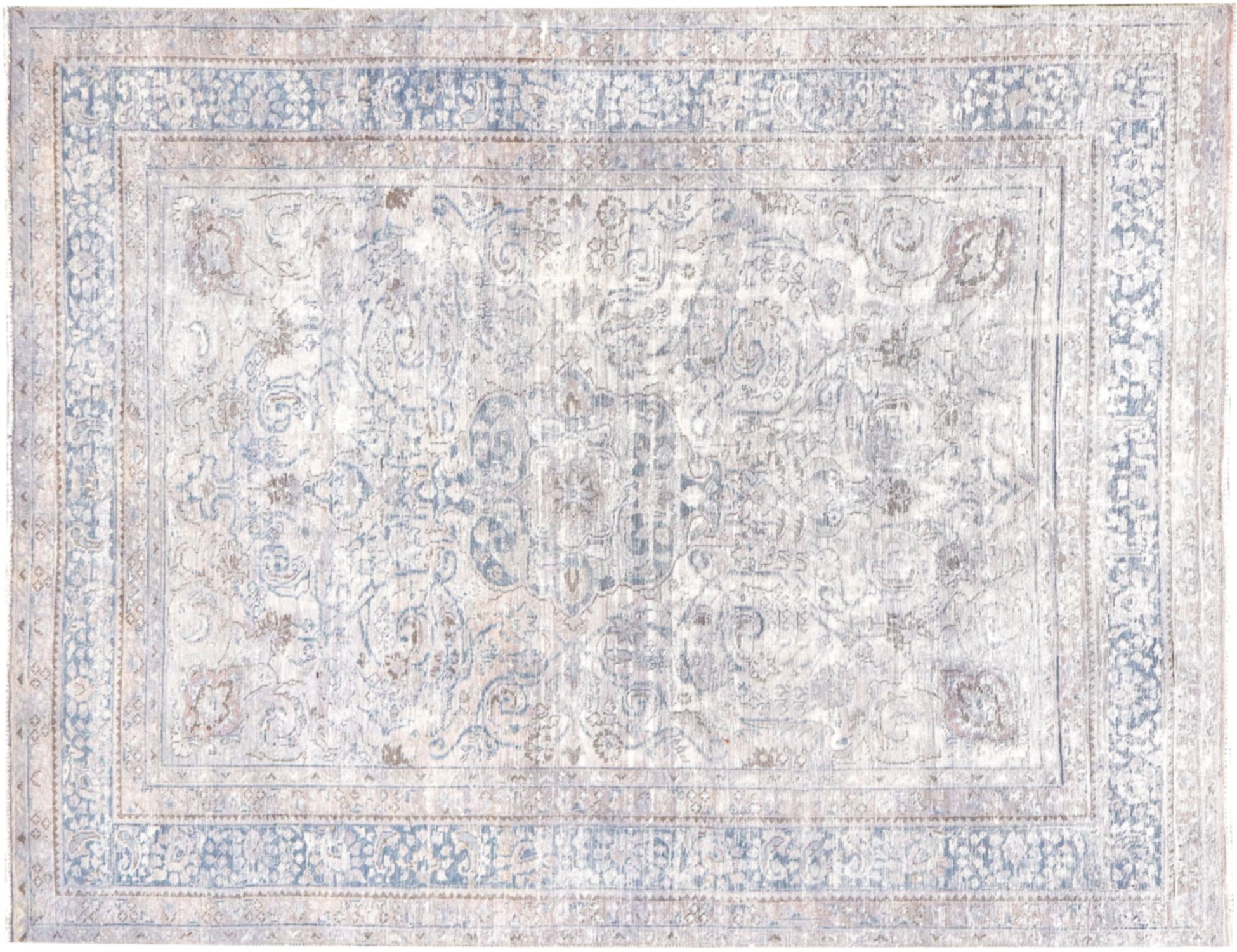 Tapis Persan vintage  bleu <br/>278 x 188 cm